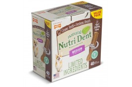 Nylabone Nutri Dent Natural Filet Mignon Medium лакомство со вкусом филе миньон для собак средних пород 40шт/уп