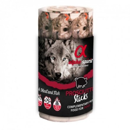 Alpha Spirit Dog Sticks Prosciutto напіввологі ласощі для собак з прошуто 16*10г (палички)