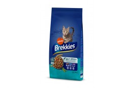 Brekkies Cat Salmon and Tuna сухой корм для взрослых котов с лососем и тунцом 15 кг