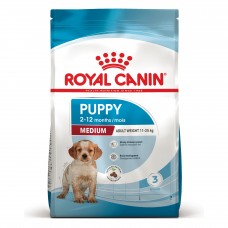 ROYAL CANIN MEDIUM PUPPY для цуценят середніх порід від 2 до 12 місяців 15кг