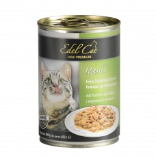 Edel Cat Кусочки с индейкой и печенью в соусе для кошек 400g