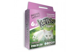 KOTIX TOFU Lavender соевый наполнитель для кошек с ароматом лаванды 6 л