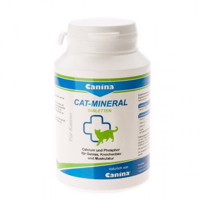 Canina Cat-Mineral Tabs мінеральний комплекс для котів 75 г/150 таб.