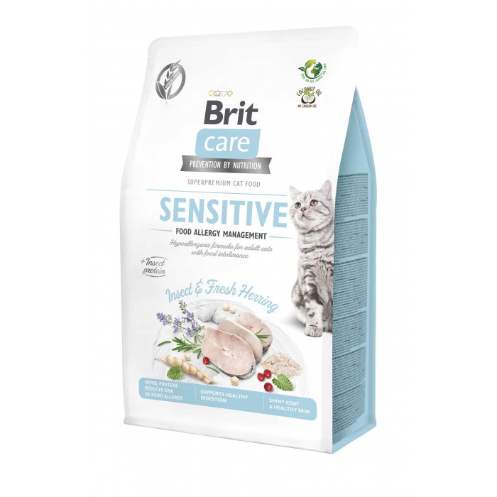 Brit Care Cat GF Insect, (гіпоалергенний на рибі та комахах)