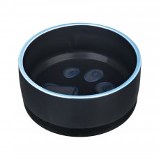 Trixie керамическая миска для собак черная на резиновом основании с лапкой 0,4 л/12 см