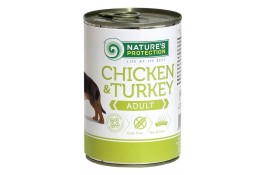 Nature's Protection Adult Chicken & Turkey влажный корм для собак с курицей и индейкой 400 г*6шт.