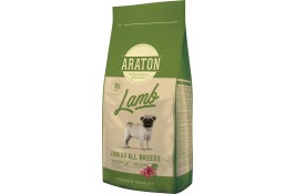 ARATON LAMB Junior All Breeds сухой корм для молодых собак с ягнятиной и рисом 15 кг