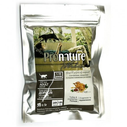 Pronature Holistic Cat Turkey & Cranberries сухой корм с индейкой и клюквой 5 кг