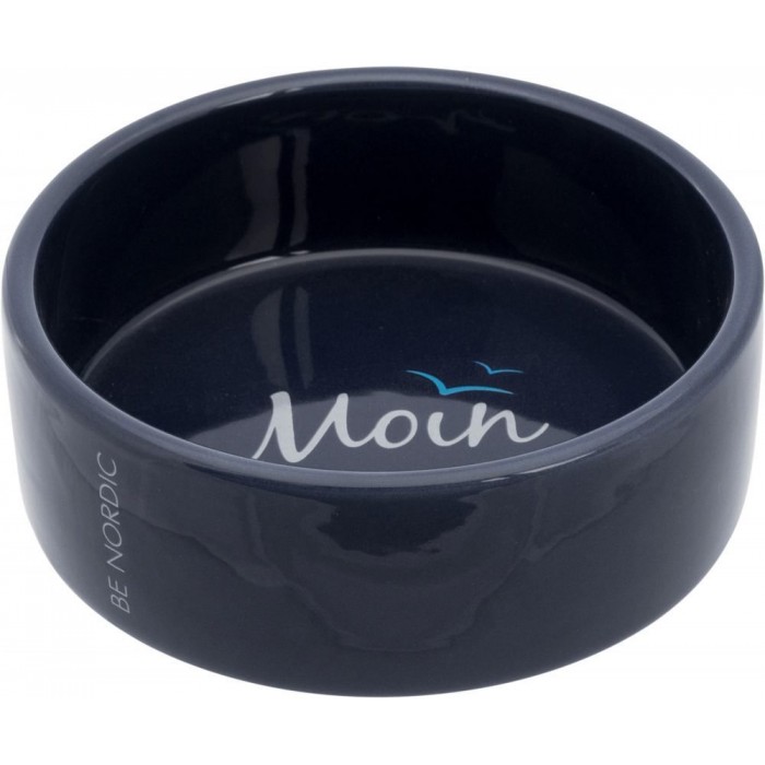 Trixie BE NORDIC керамическая миска для котов и собак темно-синяя 0,3 л/12 см