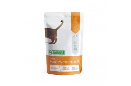 Nature's Protection Sterilised with Poultry and Cranberries влажный корм с птицей и клюквой для кошек 100 г*12шт