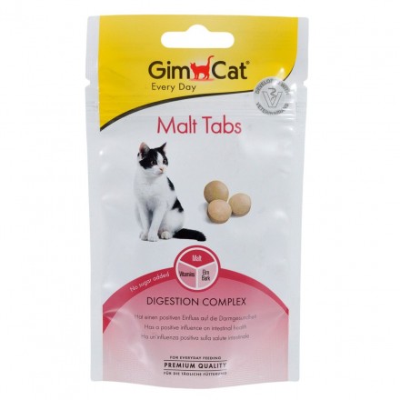 GimCat Anti-Hairball Tabs-таблетки для виведення шерсті зі шлунка котів, 40 г