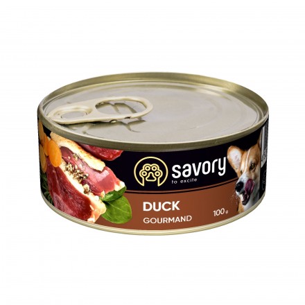 Savory Dog Gourmand качка 100g