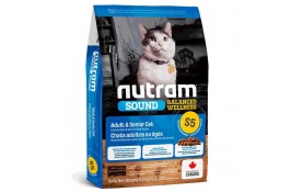 NUTRAM S5 SOUND BW сухой корм для котов пожилого возраста с курицей и лососем 20 кг
