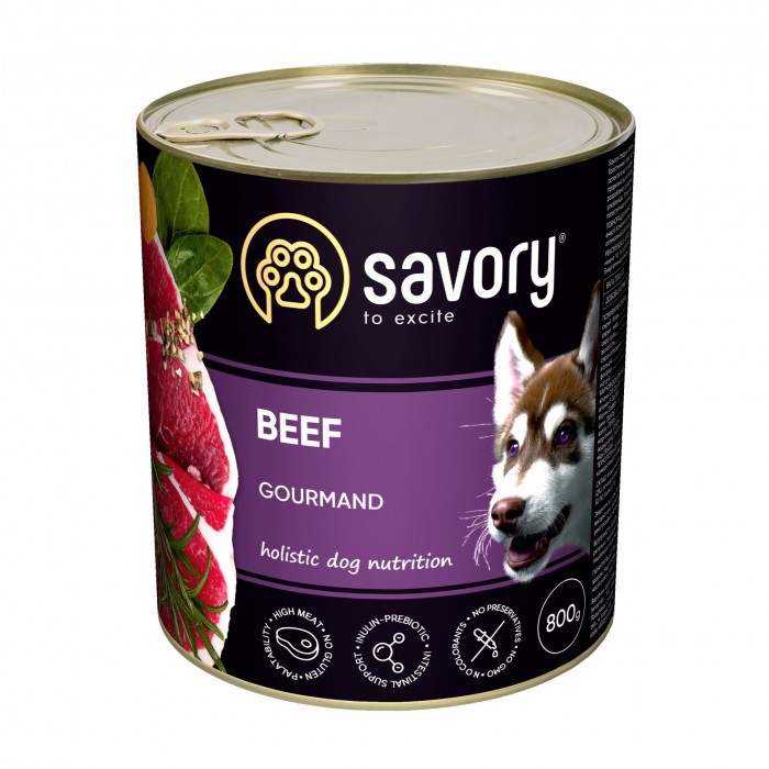 Savory Dog Gourmand яловичина 800g