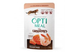 Optimeal Adult Cats Grain Free вологий корм з лососем та креветками у соусі 85 г
