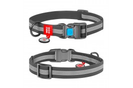 Collar WAUDOG Waterproof ошейник с QR паспортом и пластиковой фурнитурой для собак S