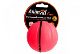 AnimAll Fun іграшка для собак "Тренувальний м'яч" (коралова) 7 см​