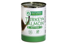 Nature's Protection Kitten Turkey & Salmon вологий корм для кошенят з індичкою та лососем 400 г*6шт.