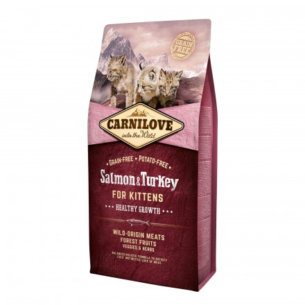 Carnilove Cat Kitten з лососем та індичкою для кошенят 6 kg