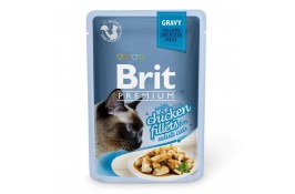 Brit Premium Cat pouch филе курицы в соусе 85г*24шт