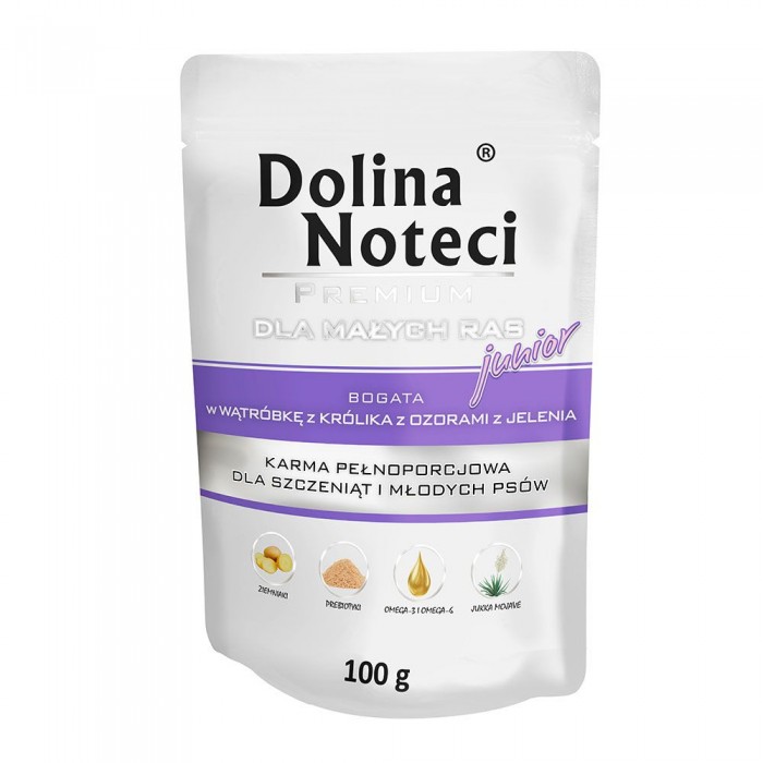 Dolina Noteci Premium влажный корм для щенков с печенью и языком 100 г