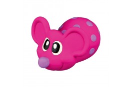 Trixie игрушка для собак мышка яркая в горошек с пищалкой 8 см