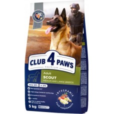 Club 4 Paws Premium Adult Scout Large & Medium сухой корм для собак больших и средних пород 5 кг