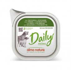 Almo Nature Daily Dog паштет з індичкою та кабачком для собак 100 г*10шт