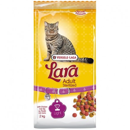 Lara Adult Sterilized сухой корм для стерилизованных котов с мясом курицы 2 кг
