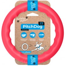 PitchDog игрушка для собак игровое кольцо (розовая) 17 см
