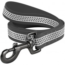 Collar WAUDOG Waterproof светоотражающий поводок для собак (серый) L-XXL 1,22 м