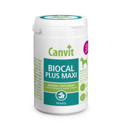 Canvit Biocal Plus Maxi харчова добавка для поліпшення рухливості собак великих порід 76 табл.