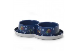 Moderna Double Trendy Dinner Friends Forever двойная миска для котов (черничная) 2х350 мл