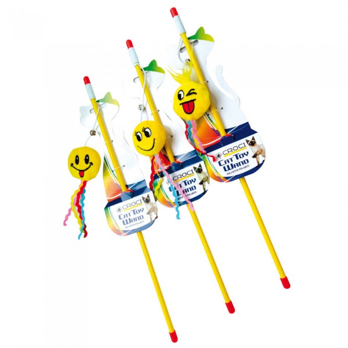 Croci игрушка Дразнилка со смайлом для кошек 46 см