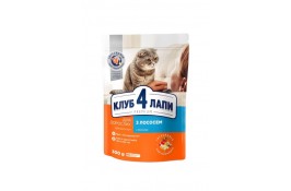 Club 4 Paws Premium Adult Cat Salmon сухой корм для кошек с лососем 0,3 кг