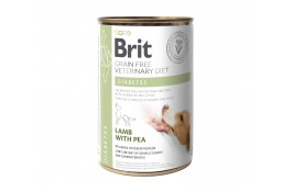 Brit GF Veterinary Diets Dog Diabetes з ягням і горошком для дорослих собак 400g