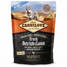 Carnilove Fresh Ostrich and Lamb for Small Breed Dogs із м’ясом страуса та ягняти для дорослих собак малих порід 1,5 kg