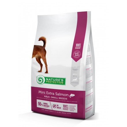 Nature's Protection Mini Extra Salmon Adult Small Breeds для малых пород с лососем 2кг