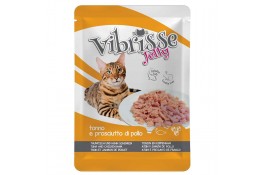Vibrisse Jelly влажный корм для котов с тунцом и ветчиной 70 г