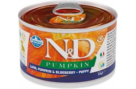 Farmina N&D Grain Pumpkin Lamb Puppy Mini для цуценят малих порід з гарбузом, ягням та чорницею 140 г