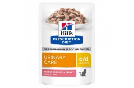 Hill's PD c/d Urinary Care Salmon влажный корм для ухода за мочевыделительной системой котов 85г