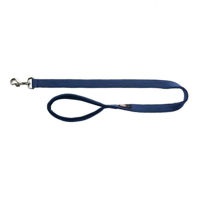 Trixie Premium поводок с неопреновой подкладкой для собак средних и крупных пород цвета индиго размер: M-L 1м/20мм