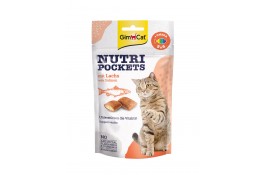 GimCat Nutri Pockets Salmon & Omega 3+6 - подушечки з лососем та жирними кислотами для котів 60г