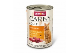 Animonda Carny Adult Beef + Chicken вологий корм з яловичиною та куркою для котів 400 г