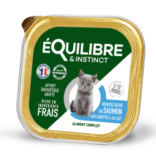 Equilibre & Instinct мусс для котят с лососем, морковью и молоком 85г*14 шт