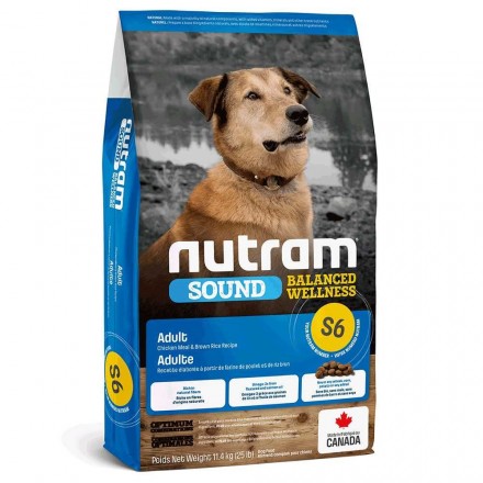 Nutram Sound Balanced Wellness Adult Dog сухий корм для собак з куркою та коричневим рисом 11,4 кг