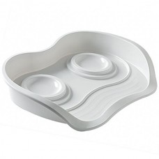 MODERNA PET MENU столик котов и собак малых пород (белый) 56х39 см