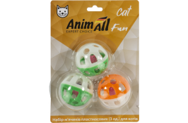 AnimAll Fun Cat VP057 набір пластикових м'ячиків для котів 3 шт