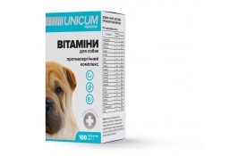 UNICUM premium витамины для собак противоаллергический комплекс 100 табл.