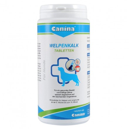Canina Welpenkalk минеральный комплекс для щенков 350 г/350 таб.